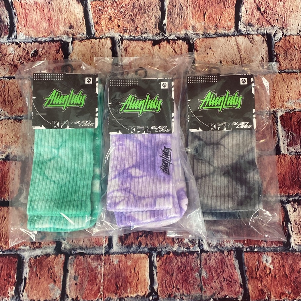 ALIENLABS LOGO TOE DYE SOCKS - Set of 3 Pairs